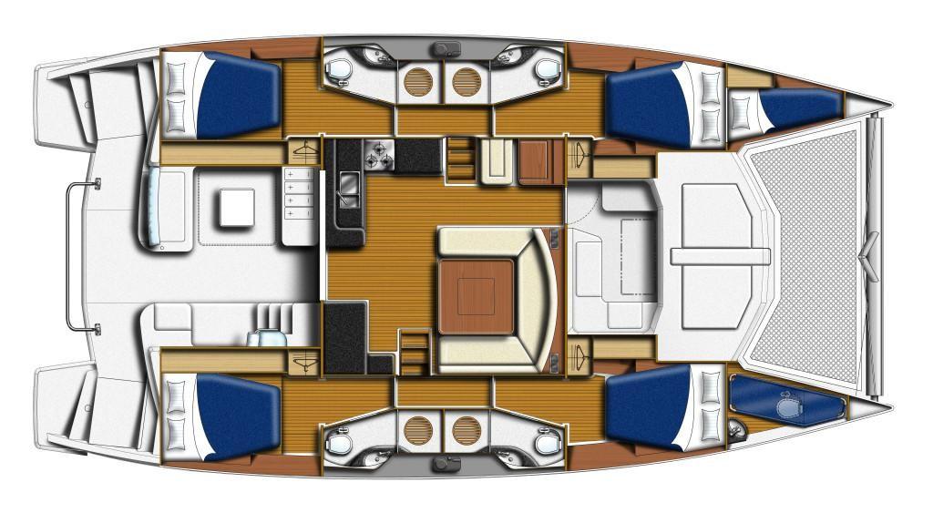 Whitsunday Dreamer Boat Layout