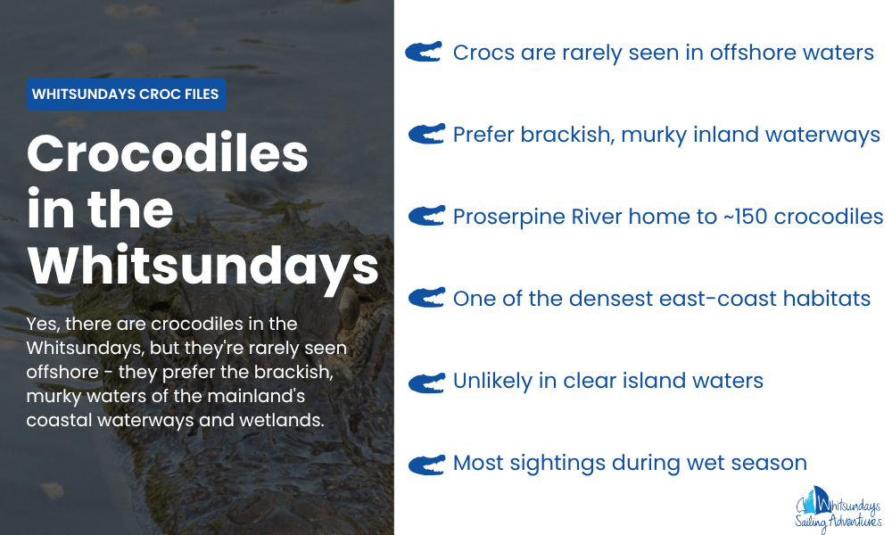 crocodiles in the whitsundays